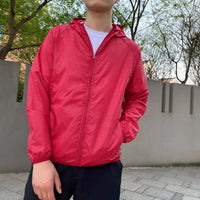 Shelby Outdoor Windbreaker-Jacke – Rot
