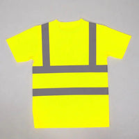 Usher Reflektierendes Sicherheit-T-Shirt – Fluoreszierendes Gelb