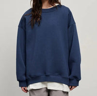 Vanna Übergroßes Sweatshirt – Marine