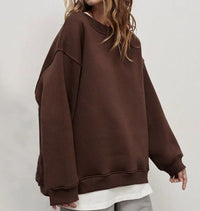 Vanna Übergroßes Sweatshirt – Braun