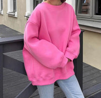 Vanna Übergroßes Sweatshirt – Rosa