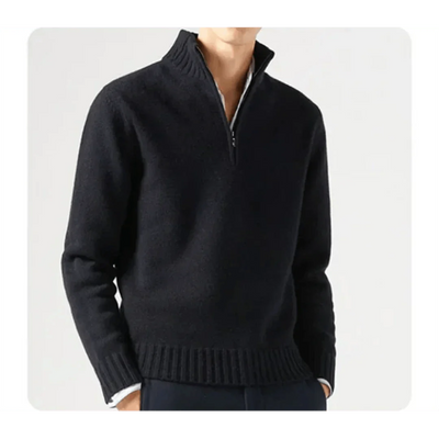 Wade Rollkragenpullover mit Halbem Reißverschluss
