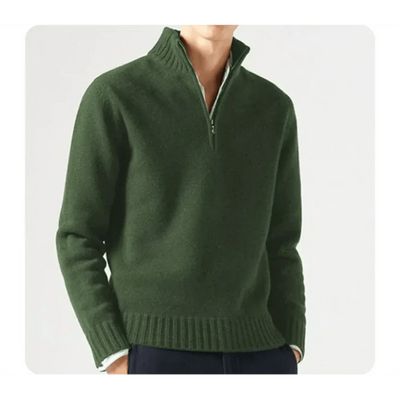 Wade Rollkragenpullover mit Halbem Reißverschluss