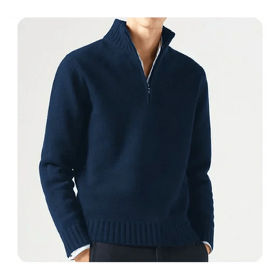 Wade Rollkragenpullover mit Halbem Reißverschluss