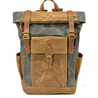 Wiley Vintage Schnallenrucksack – Hellgrau