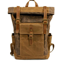 Wiley Vintage Schnallenrucksack – Kaffee