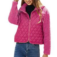 Winslet Gesteppte Fleece-Jacke – Rosa