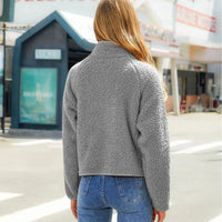 Winslet Gesteppte Fleece-Jacke – Grau