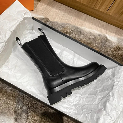 Wylla Mid-Calf Chelsea-Stiefel