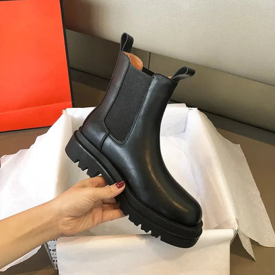 Wylla Mid-Calf Chelsea-Stiefel