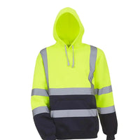 Yosef Reflektierender Arbeitsschutz-Hoodie – Fluoreszierend Grün