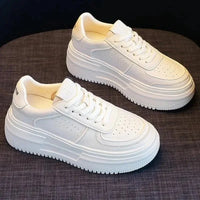 Zephanie Plateau Ganzweiße Sneakers – Weiß