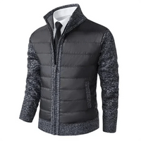 Zoren Strick-Thermojacke – Dunkelgrau