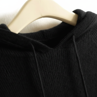Celeste Cashmere Cloud Hoodie – Schwarz