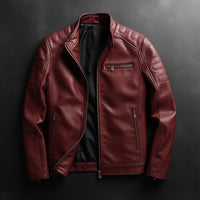 Draycott Leather Jacket – Merlot