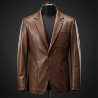 Rockwell Leather Jacket – Kaffeebraun