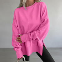 Freya | Trendiges Damen Oversize-Sweatshirt Soft-Touch – Hellrosa