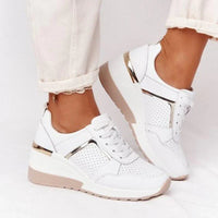 EDITH - SPORTSCHUHE MIT PLATEAU-SOHLE – Weiß