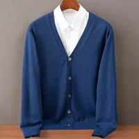 Santorini Cashmere Cardigan – Marine