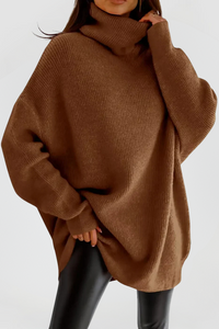 GERDA - OVERSIZED PULLOVER – Braun