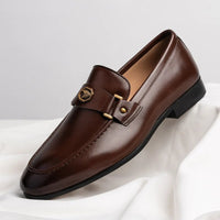 Niklas | Herren Exklusive Leder Loafer – Braun