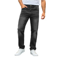 Nils | Herren Straight-Leg Jeans mit Stretch – Schwarz