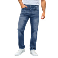 Nils | Herren Straight-Leg Jeans mit Stretch – Dunkelblau