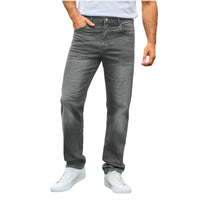 Nils | Herren Straight-Leg Jeans mit Stretch – Grau