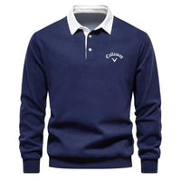 Noah | Herren Eleganter Polopullover – Marine