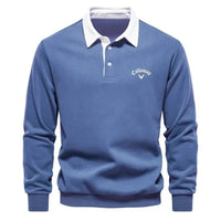 Noah | Herren Eleganter Polopullover – Blau