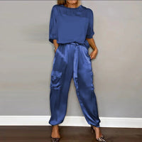 Toni - Lässiges Zweiteiler-Set – Blau