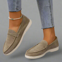Pimala | Handgefertigte Mokassins aus Premium-Material – Khaki