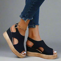 Luzie | Orthopädische Sandalen für entspanntes Gehen – Schwarz