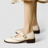 Olivia | Orthopädische Mary-Jane Schuhe – Beige