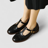 Olivia | Orthopädische Mary-Jane Schuhe – Schwarz