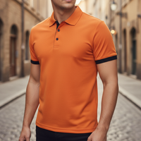 Lennart | Herren Kurzarm Poloshirt Regular Fit – Orange