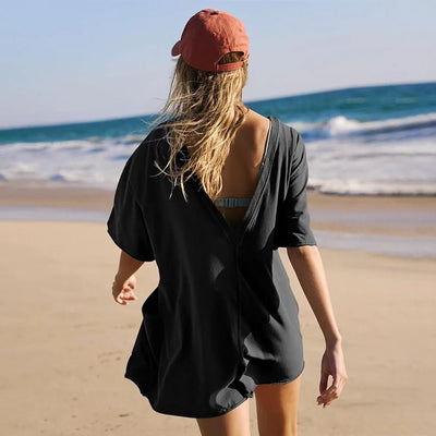 Anna - Übergroßer T-Shirt-Overall