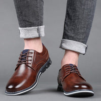 Gunner | Herren Elegant Bequem Schuhe | Leicht – Dunkelbraun