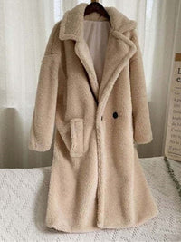 Abigaile | Plüsch-Wintermantel - Elegant & Komfortabel – Beige