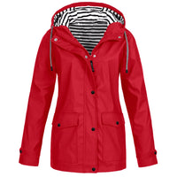 Merlia - Wasserdichte Jacke für Damen – Rot