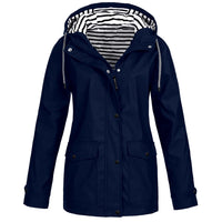 Merlia - Wasserdichte Jacke für Damen – Dunkelblau