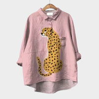 Gislawen | Oversize-Bluse für sonnigen Komfort – Panther