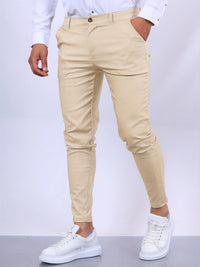 Penn | Herren Slim Fit Chinohose mit Stretch – Aprikose