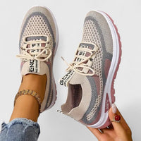 Philomena | Damen Orthopädische Mesh Sneaker – Khaki
