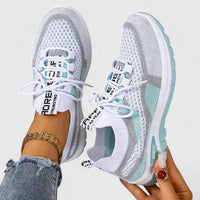 Philomena | Damen Orthopädische Mesh Sneaker – Türkis