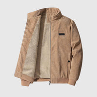 Jonas | Stilvolle Sherpa Cordjacke für Herren – Beige