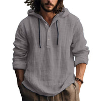 ANGELO  | Luxus-Kapuzenshirt – Grau