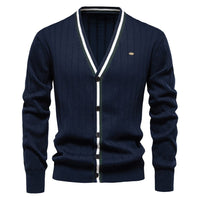 Sam - Elegante Strickjacken für Herren – Dunkelblau