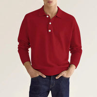 Maxim – LANGARM-POLOSHIRT – Rot