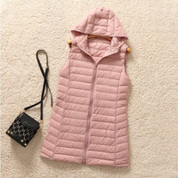 Aya - Die kuschelige und modische wattierte Jacke mit Kapuze – Rosa